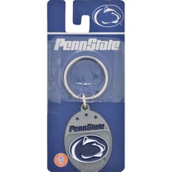 HILLMAN NCAA Tempered Steel Blue Split Ring Keychain