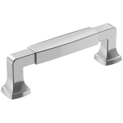 Amerock Stature Transitional Rectangle Cabinet Pull 3-3/4 in. Polished Chrome 1 pk