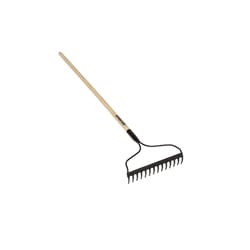 Seymour S200 55.5 in. 14 Tine Steel Bow Rake Wood Handle