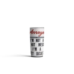 El Arroyo 18 oz Multicolored BPA Free I'm Not a Hot Mess I'm a Spicy Disaster Insulated Tumbler with