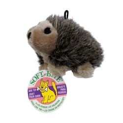 Aspen Pet Multicolored Plush Hedgehog Dog Toy Medium 1 pk