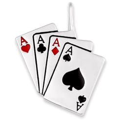 Montana Silversmiths Four Ace Playing Card Hat Clip 1 pk