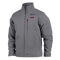 Milwaukee M12 TOUGHSHELL S Long Sleeve Men's Full-Zip Heated Jacket Kit Gray