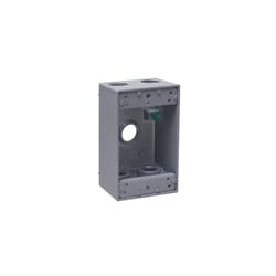Bell Old Work 18.3 cu in Rectangle Aluminum 1 gang Weatherproof Box Gray