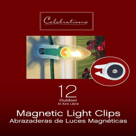 Celebrations In/Outdoor Magnetic Light Clip 12 ct - Ace Hardware