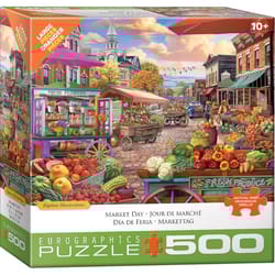 Eurographics Main Street Market Jigsaw Puzzles Multicolored 500 pc