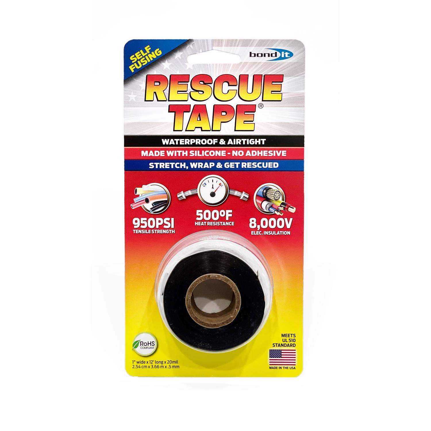 Rescue Tape Black 1 in. W X 12 ft. L Silicone Tape Ace Hardware