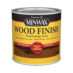 Minwax Wood Finish Semi-Transparent Espresso Oil-Based Penetrating Wood Stain 1/2 pt