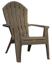 Adams RealComfort Earth Brown Polypropylene Frame Adirondack Chair