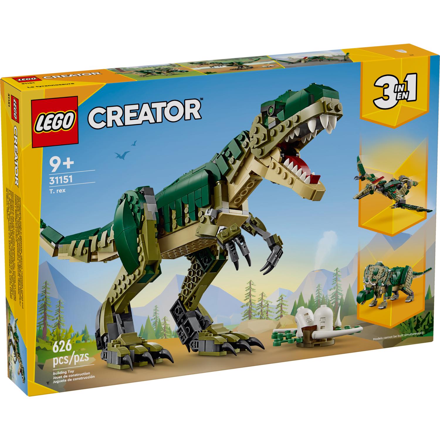 LEGO Creator T. rex Building Toy Set Multi 626 pc