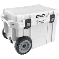 Pelican Elite White 45 qt Roller Cooler