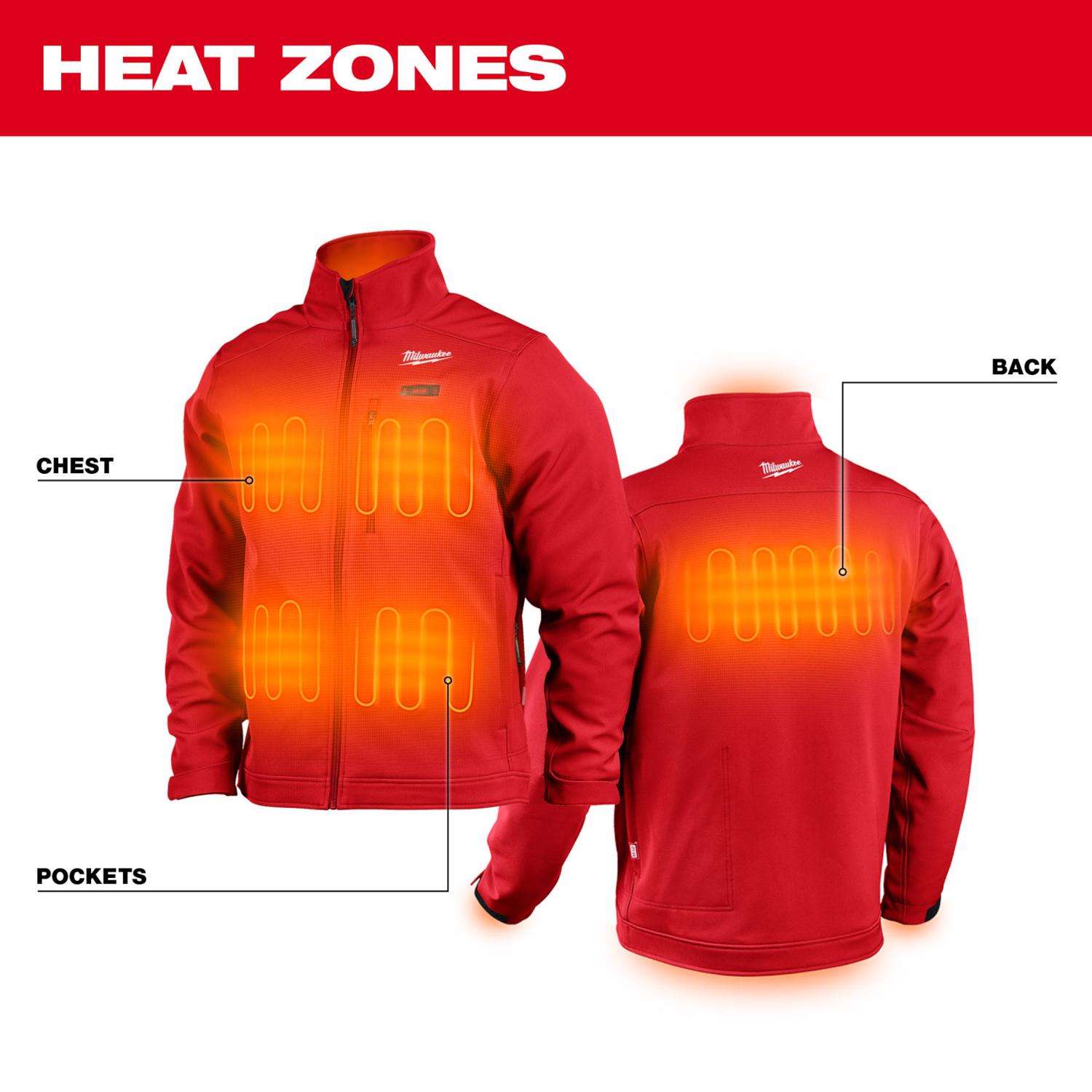 Milwaukee - 204R-21XL - M12 Heated Toughshell Jacket Kit - XL - Red