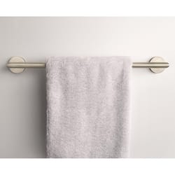 Moen Arlys Brushed Nickel Silver Towel Bar 18 in. L Zinc