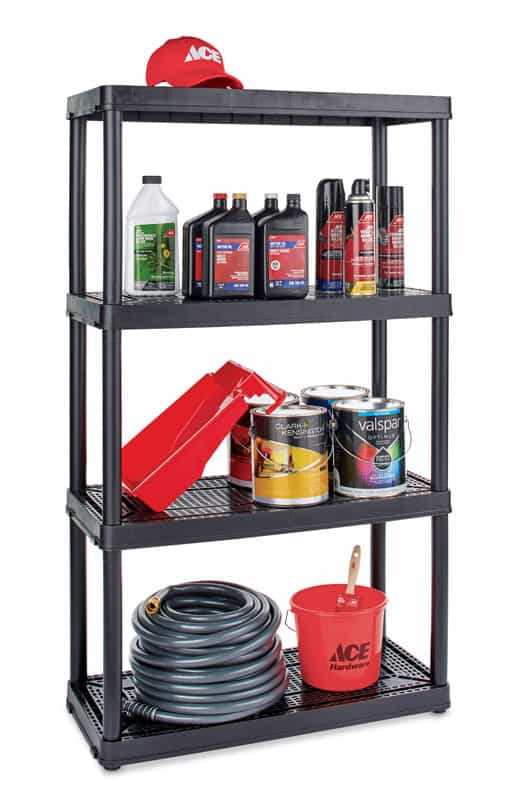 Maxit 54 1 2 in H x 32 in W x 14 in D Resin Shelving Maxit 54 1 2 in H x 32 in W x 14 in D Resin Shelving