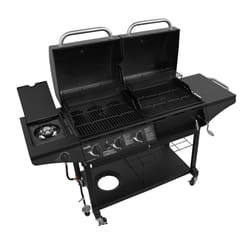 Char-Broil Deluxe 3 Burner Charcoal/Liquid Propane Grill Black