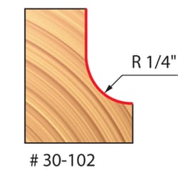 Freud 7/8 in. D X 1/4 in. X 2-3/16 in. L Carbide Cove Router Bit