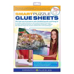 Eurographics Smart Puzzle Glue Sheets White 8 pc