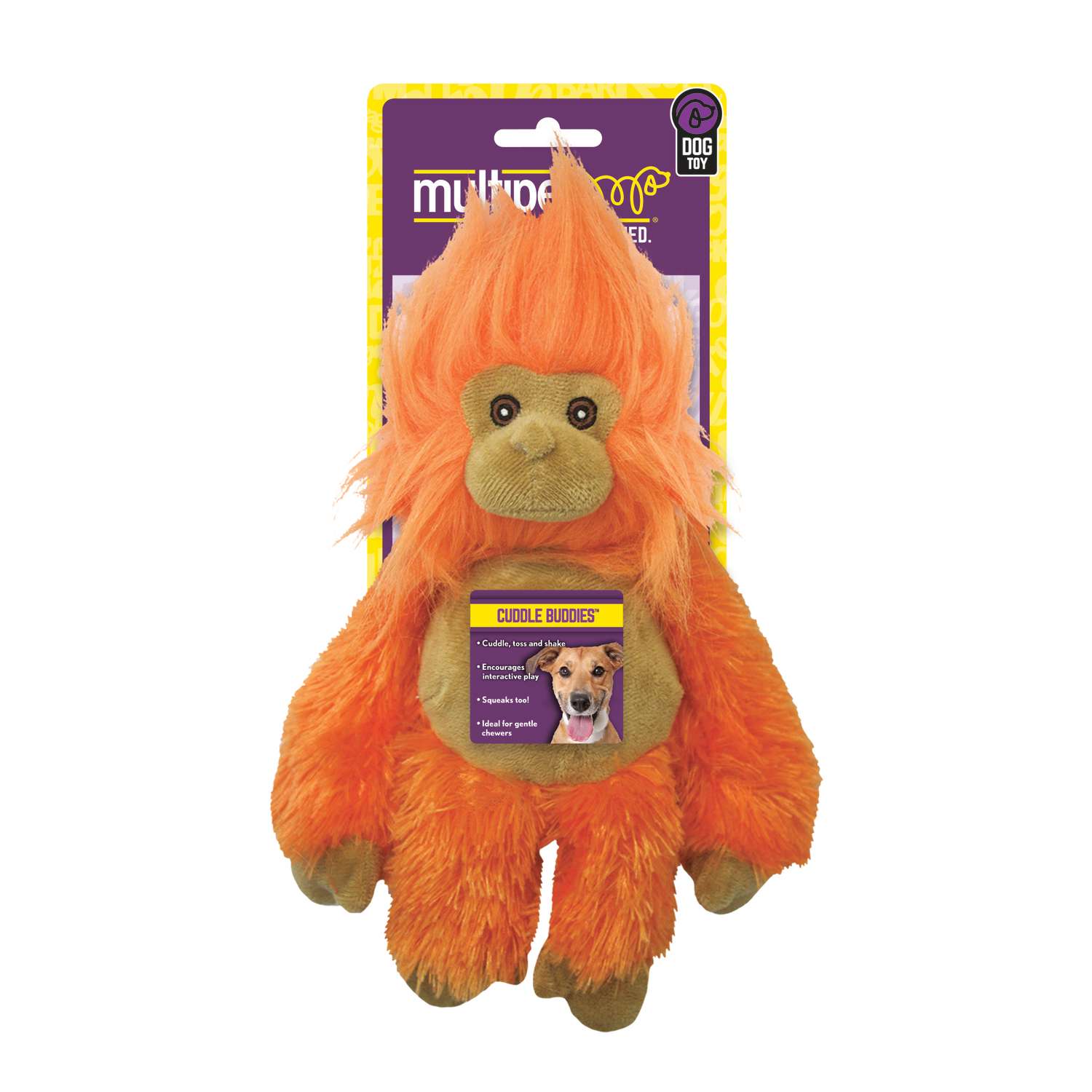 Monkey Plush Dog Toys with Rope Leg - Pet Clever