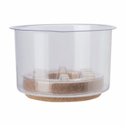 Miracle-Gro 1.5 in. H X 12 in. D Cork/Plastic Hybrid Plant Saucer Clear