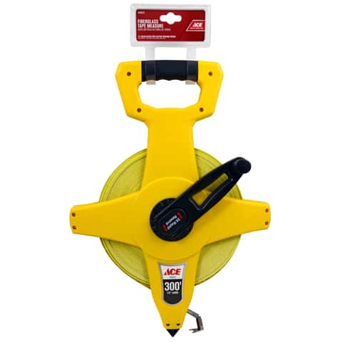 Ace 300 ft. L X 0.5 in. W Fiberglass Long Tape Measure 1 pk - Ace Hardware