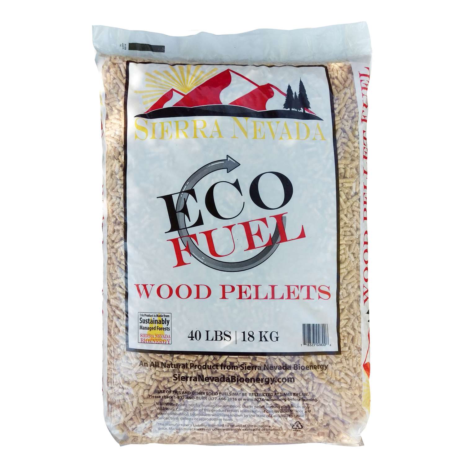 Sierra Nevada ECO Fuel Softwood Wood Pellet Fuel 40 lb Ace Hardware