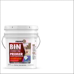 Zinsser B-I-N White Smooth Shellac-Based Acrylic Stain Blocking Primer 5 gal