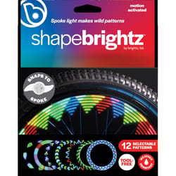 Brightz Shape Brightz Plastic/Rubber LED Bike Accessory Pattern Morphing