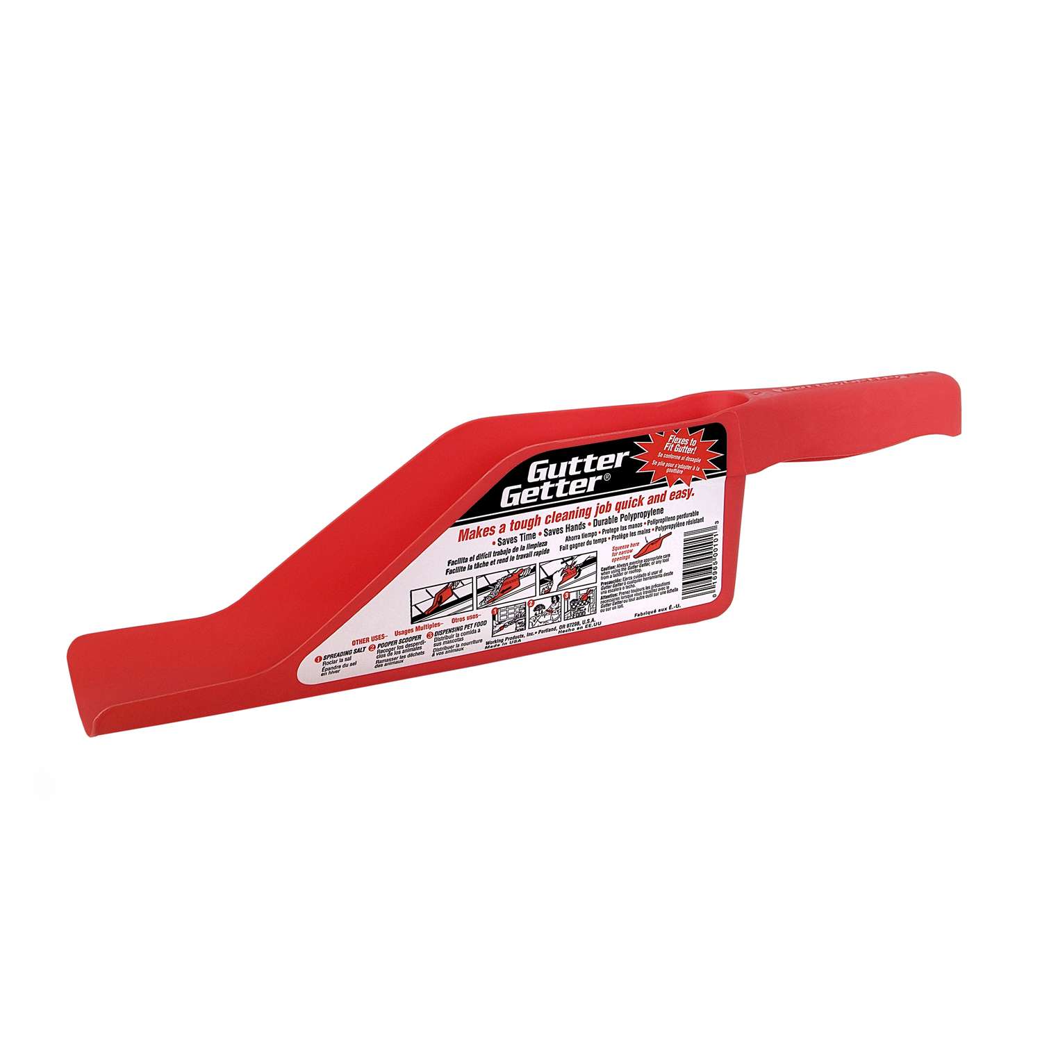 Gutter Getter 6 in. H x 6 in. W x 16 in. L Red Polypropylene Gutter