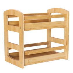 Totally Bamboo Natural Bamboo 2-Tier Spice Caddy