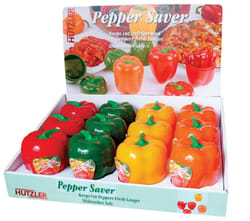 Hutzler Assorted Colors Plastic Pepper Saver