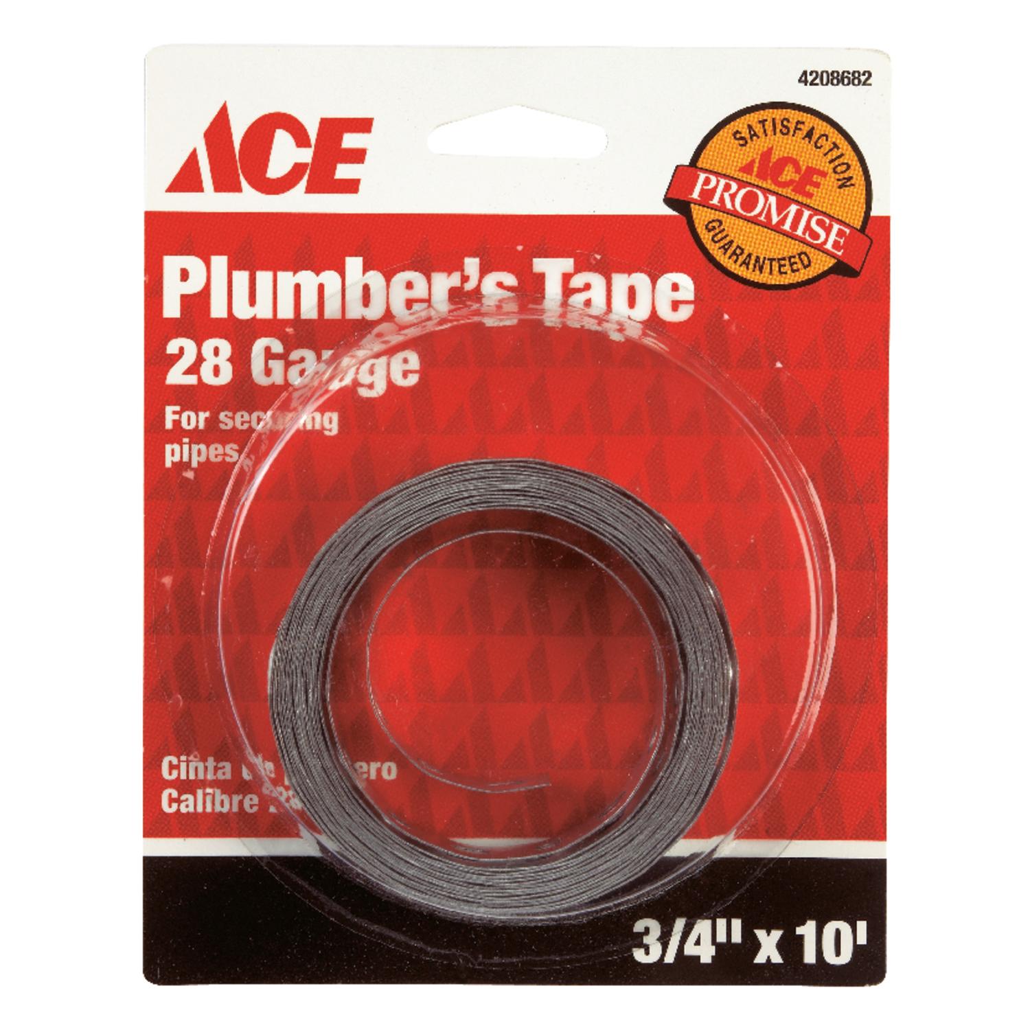 Ace 10 ft. Galvanized Galvanized Plumbers Tape