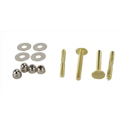 Plumb Pak Toilet Bolt and Screw Set Chrome Plated Brass