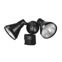 Globe Electric Motion-Sensing Hardwired Incandescent Black Security Light