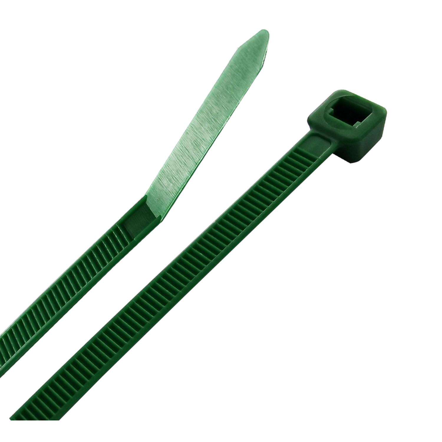 Steel Grip 8 in. L Green Cable Tie 100 pk Ace Hardware
