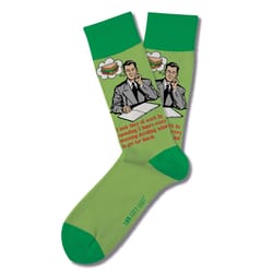 Two Left Feet Unisex I Look Busy M/L Novelty Socks Green