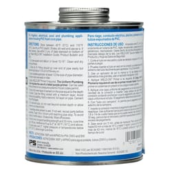 Weld-On 704 Clear Cement For PVC 32 fl. oz.