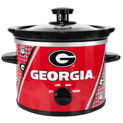 Uncanny Georgia Bulldogs 2 qt Red Stoneware Slow Cooker