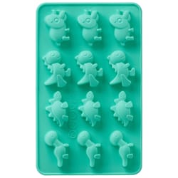 Trudeau Dinosaur Chocolate Mold Green 2 pc