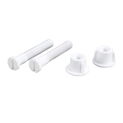 Ace Toilet Seat Hinge Bolts White Plastic For Universal