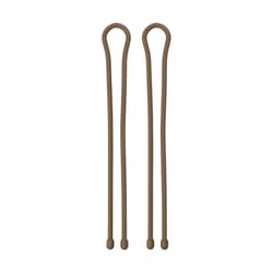 Nite Ize Gear Tie 0.40 in. W X 24 in. L Brown Twist Tie 2 pk