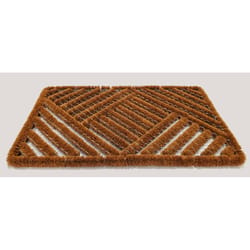 Americo Home Brush Maiden Mat 18 in. W X 30 in. L Tan Coir Boot/Shoe Scraper