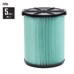 CRAFTSMAN 6.75 in. D HEPA Media Wet/Dry Vac Cartridge Filter 5-20 gal 1 pc