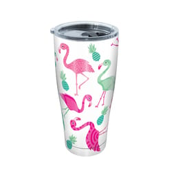 Tervis 30 oz Multicolored BPA Free Flamingo Tumbler with Lid