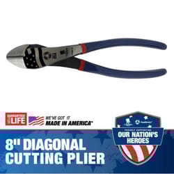 Southwire Wounded Warrior 8 in. L High-Leverage Angled Head Diagonal Pliers