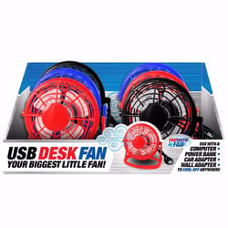 Blazing LEDz 6 in. H 1 speed USB Fan