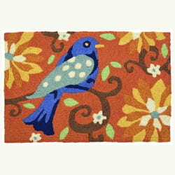 Jellybean 20 in. W X 30 in. L Multi-color B.J's Blue Bird Polyester Accent Rug