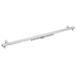 Kenney White Traverse Curtain Rod 40 in. L X 78 in. L