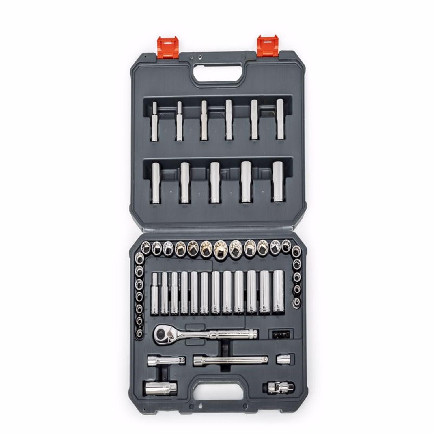 Crescent 3/8 in. drive Metric and SAE 6 and 12 Point Mechanic’s Tool Set 57 pc Sansujyuku sansujyuku.com