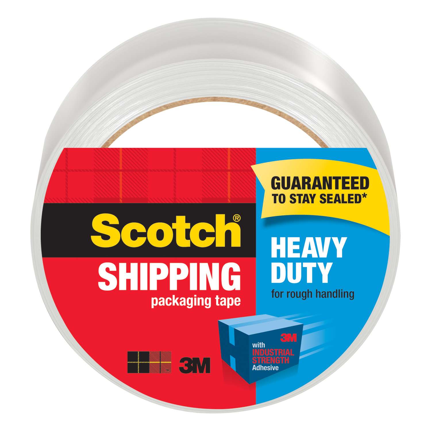 Scotch Heavy Duty Shipping Packaging Tape 1.88 Inches x 54.6 Yards 6-Rolls