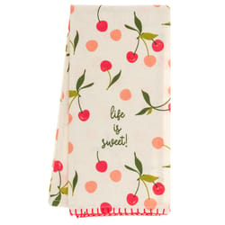 Karma Gifts Fiona Multicolored Cotton Cherries Tea Towel 1 pk